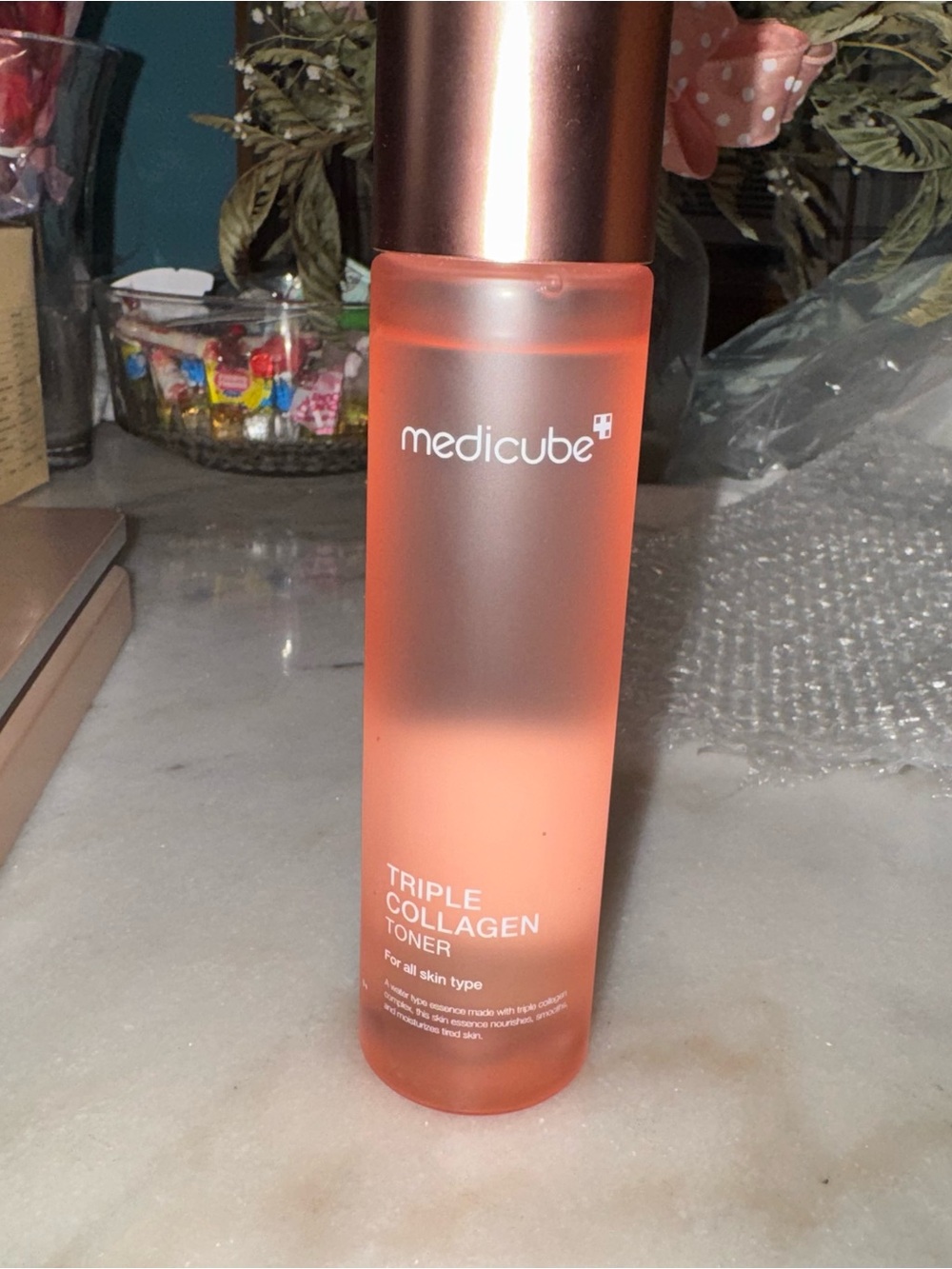 Triple collagen toner